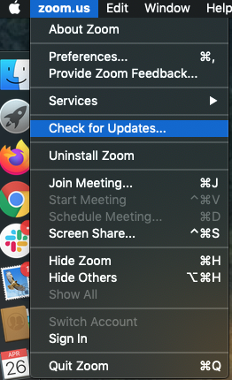 update zoom desktop app