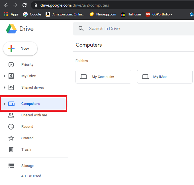 backup and sync from google drive